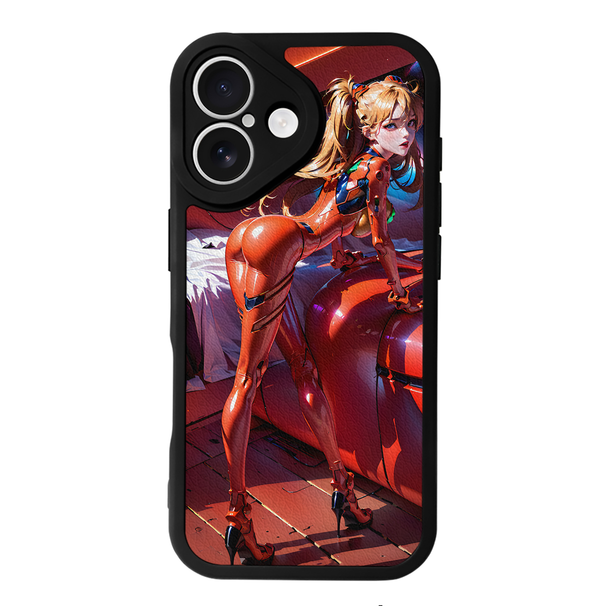 （画像用） EVA 新世紀エヴァンゲリオン 【iPhone 16シリーズ対応】シリコンスマホケース（レザー調） 材質：シリコン